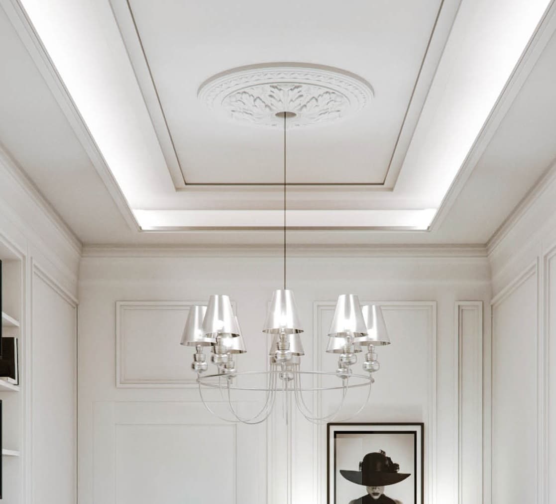 Corniches modernes pour plafonds : 5 idées déco intérieures