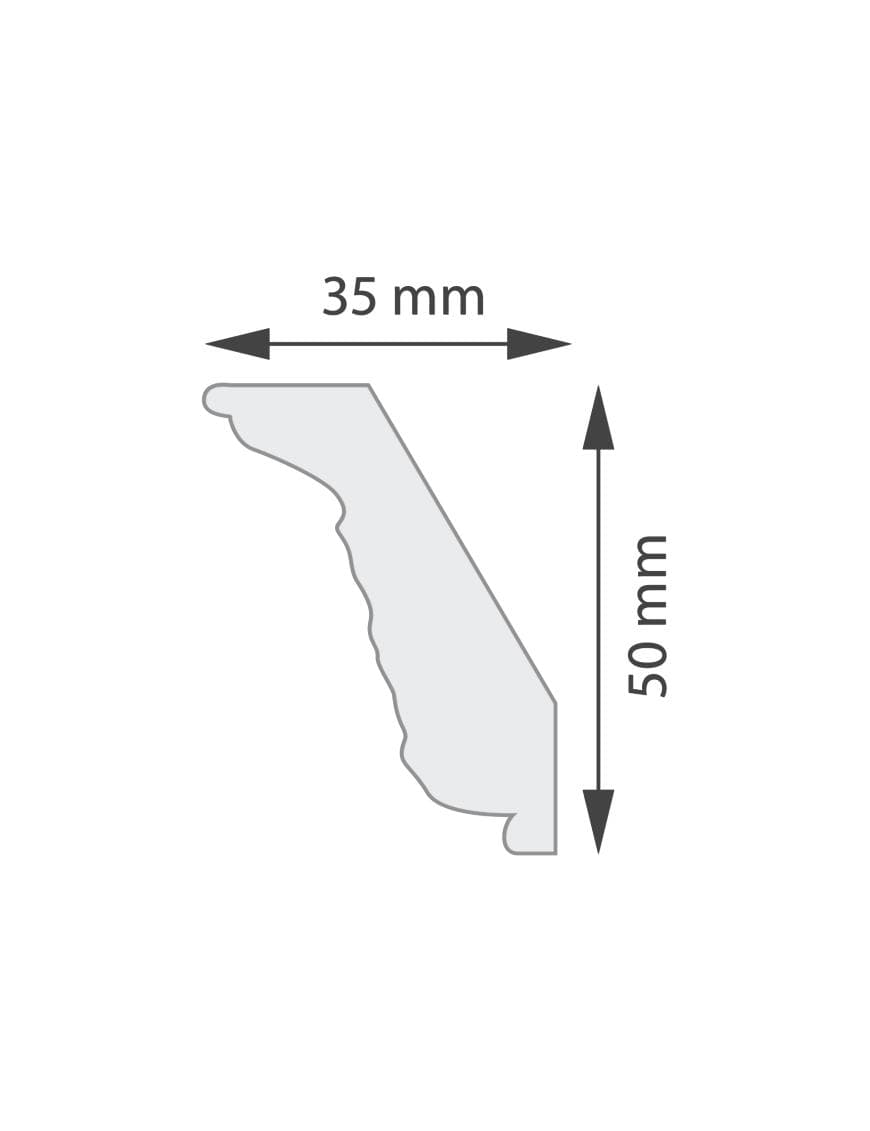 Corniche de Plafond NG 10 - Carton de 120 ml (60 pièces)