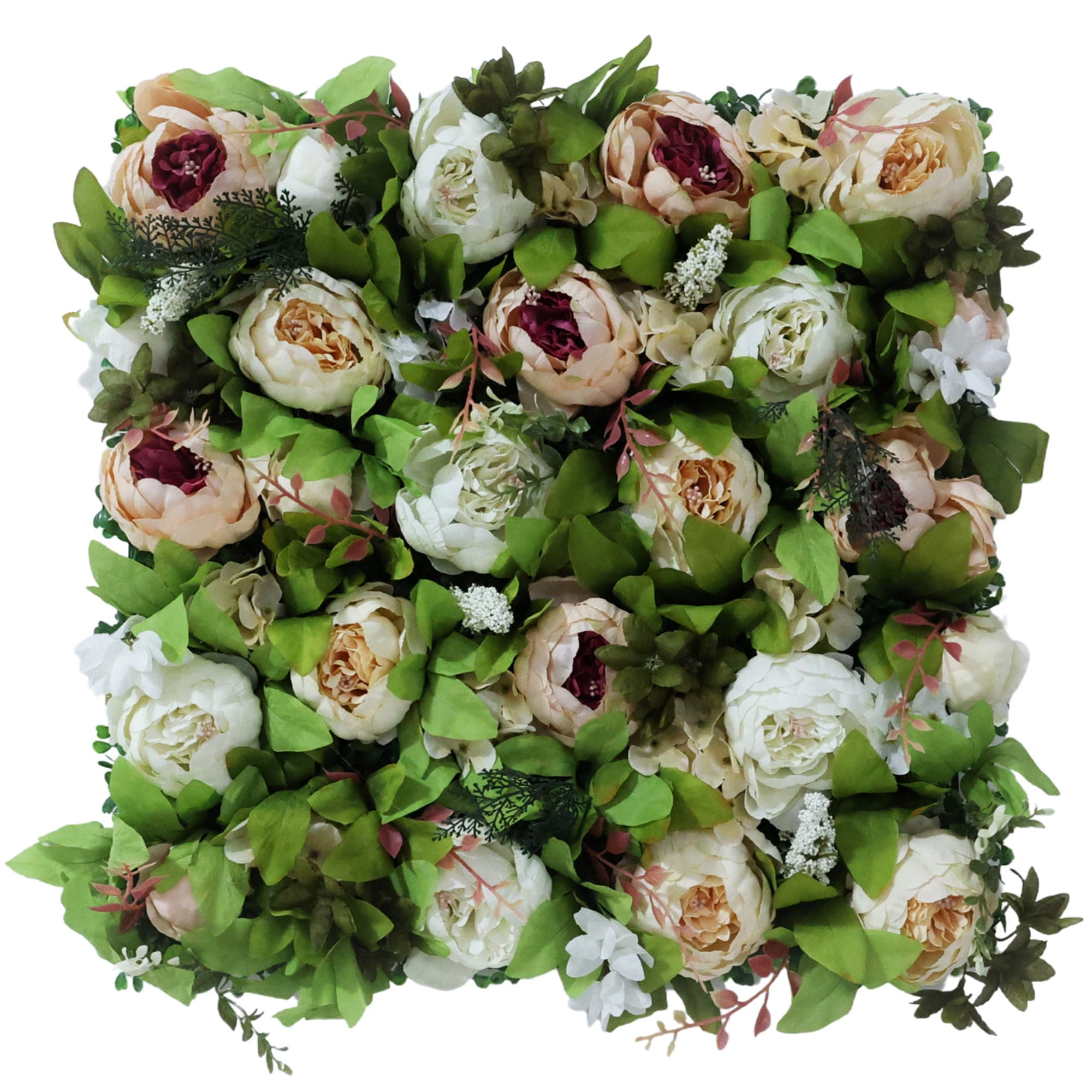 Mur de fleurs Pivoine Bloom 50x50cm
